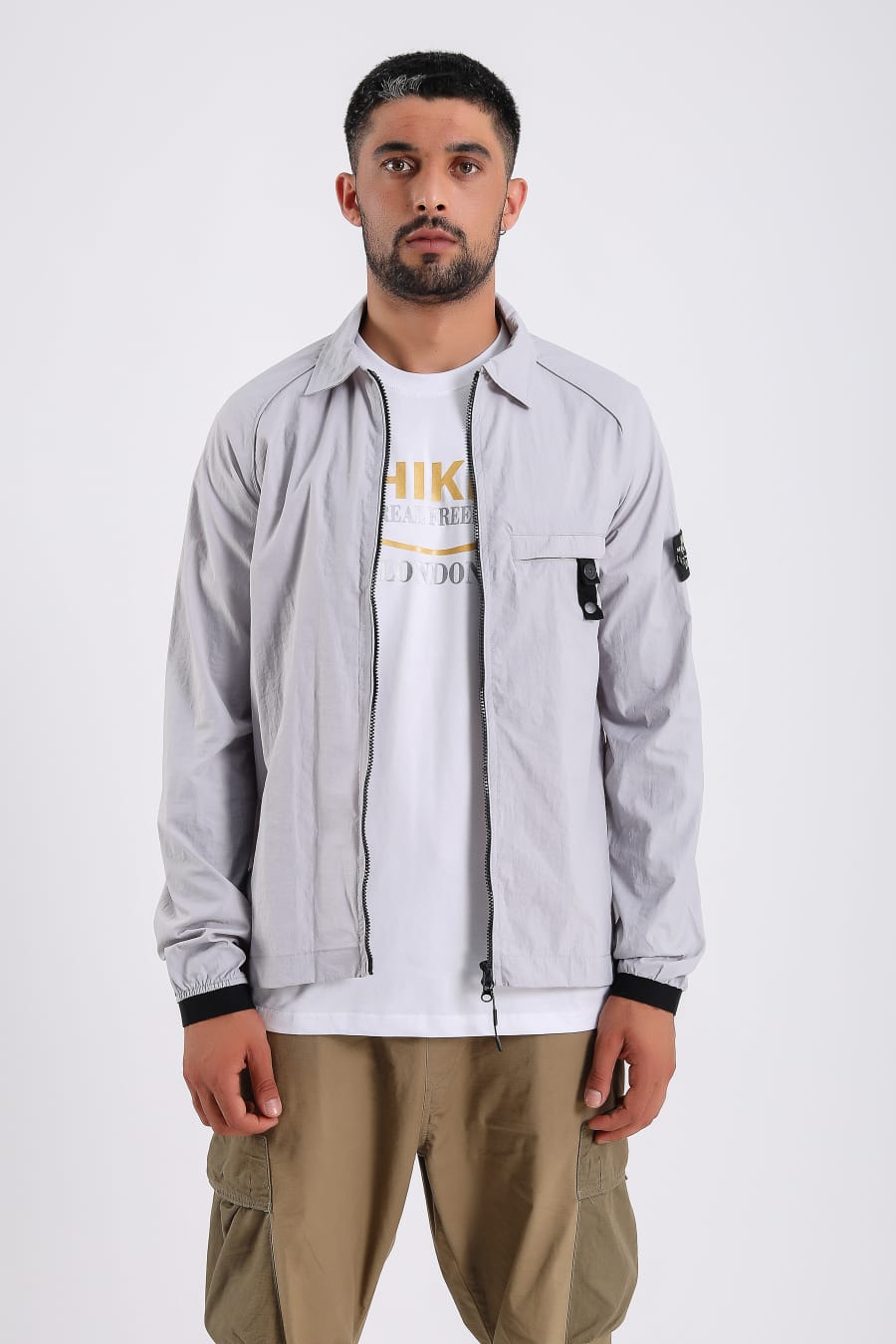 Mens over shirt zipper jacket designer jacket