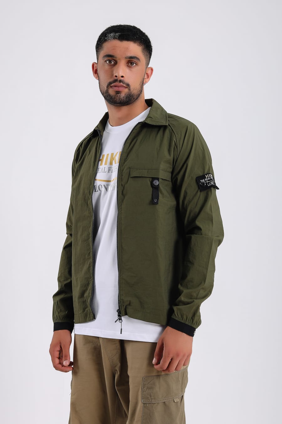 Mens over shirt zipper jacket designer jacket