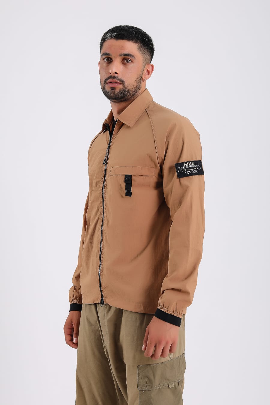 Mens over shirt zipper jacket designer jacket