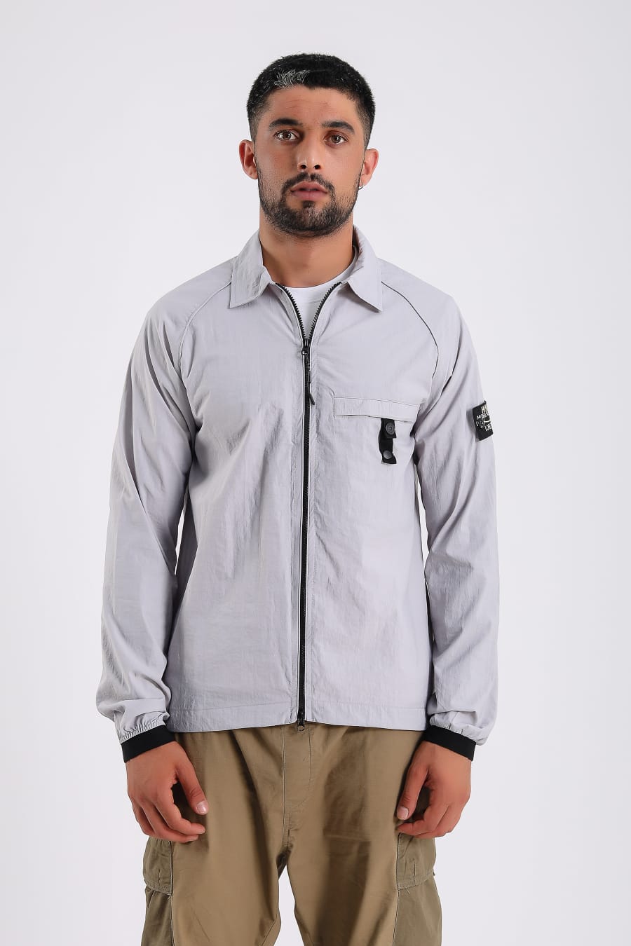 Mens over shirt zipper jacket designer jacket