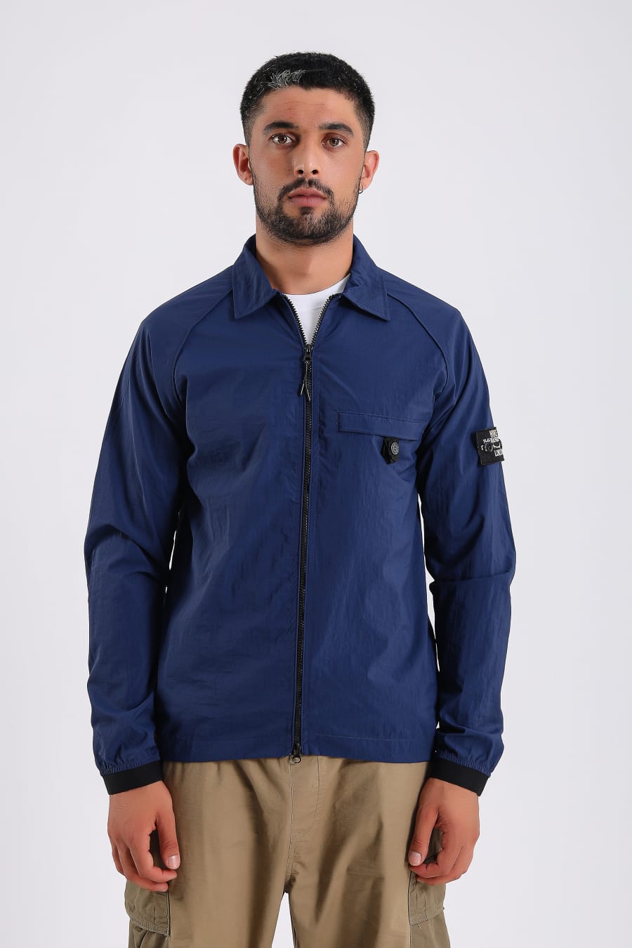 Mens over shirt zipper jacket designer jacket