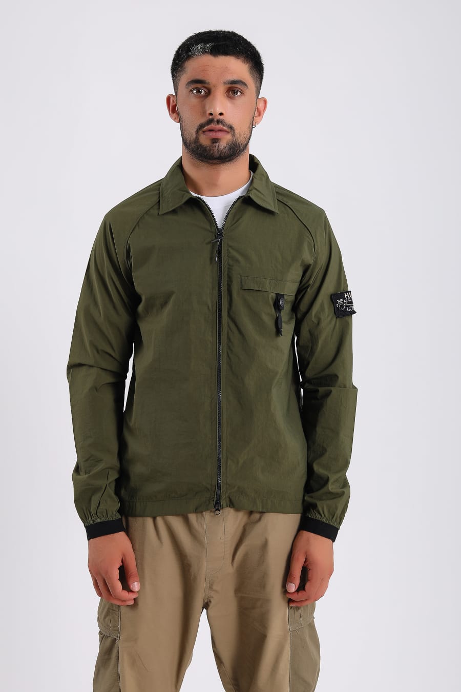Mens over shirt zipper jacket designer jacket