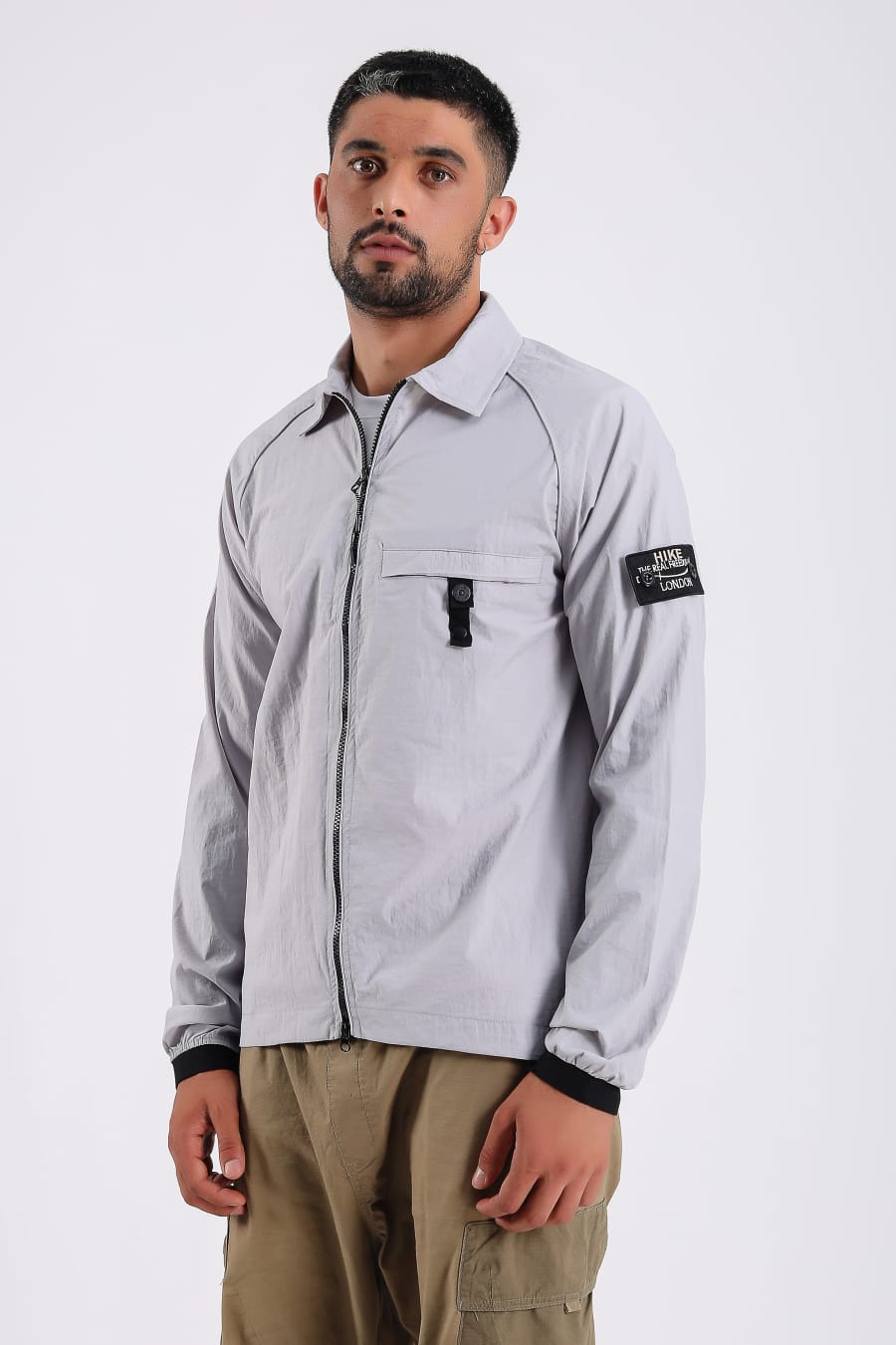 Mens over shirt zipper jacket designer jacket