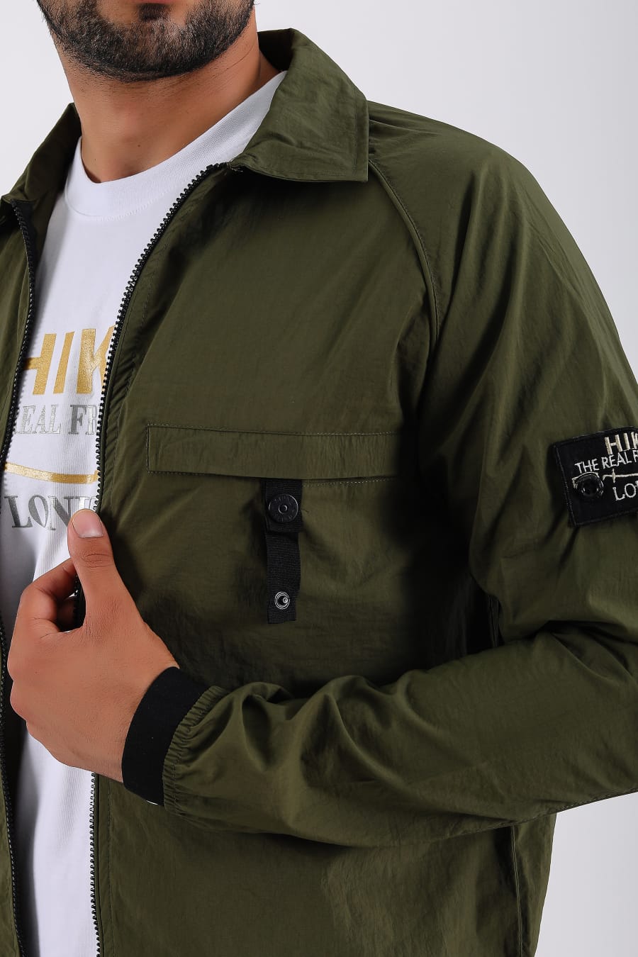 Mens over shirt zipper jacket designer jacket